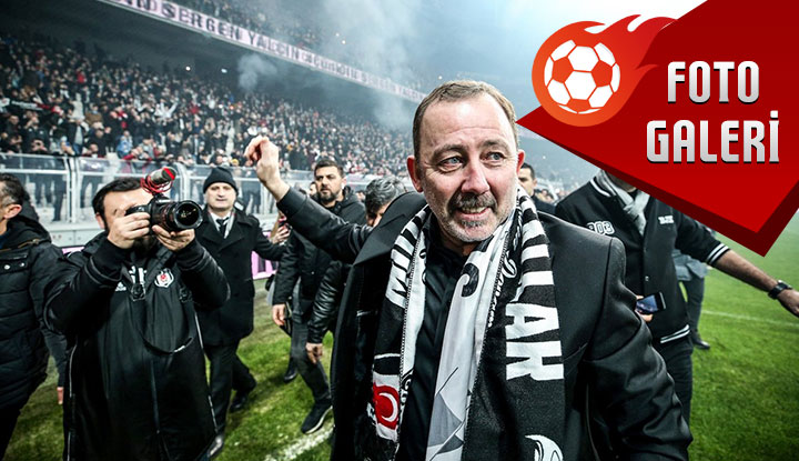 İşte Sergen Yalçın'ın imza töreninden müthiş görüntüler! Sergen Yalçın, Beşiktaş taraftarıyla buluştu!