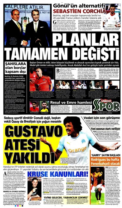 Gazetelerde Beşiktaş manşetleri!(01.07.2019)